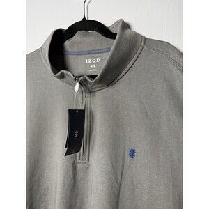 Izod, Luxury Sport Textured Long Sleeve 1/4 Zip Pullover, NWT Men’s Size 4XB $70